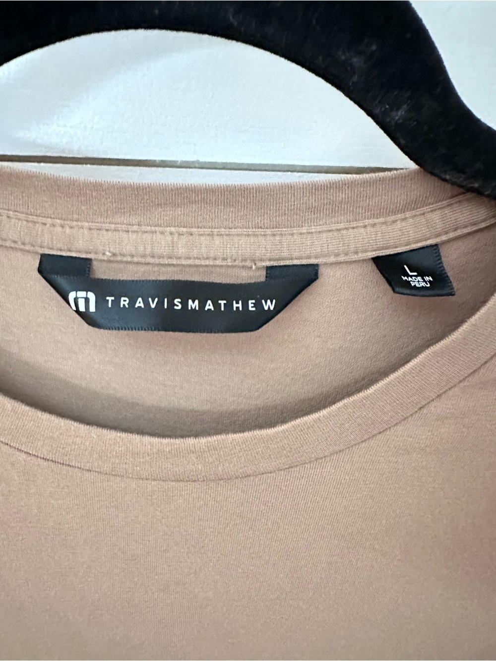 Travis Mathew L mocha soft cozy activewear short sleeve tee golf casual - Picture 4 of 10